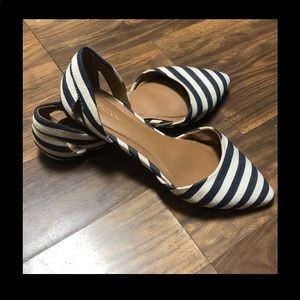 Merona Striped D’Orsay Flats. Size 7.5